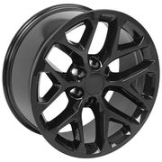 OE Wheels CV98 20x9 6x139.7 24et Gloss Black Wheel SET