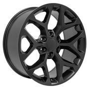 OE Wheels CV98 20x9 6x139.7 24et Satin Black Wheel SET