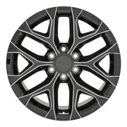 OE Wheels CV98B 20x9 6x139.7 24et Gloss Black with Milled Edge Wheel