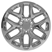 OE Wheels CV98 20x9 6x139.7 24et Chrome Wheel SET