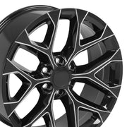 22x9 CV98B Gloss Black with Milled Edge - 6x139.7 +24ET