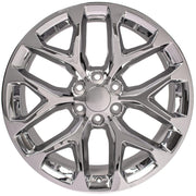 OE Wheels CV98B 22x9 6x139.7 Chrome Wheels 285/45r22 Ironman iMove GEN 2 SUV Tires SET