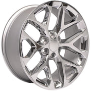 OE Wheels CV98B 22x9 6x139.7 Chrome Wheels 285/45r22 Ironman iMove GEN 2 SUV Tires SET