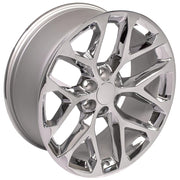 OE Wheels CV98B 22x9 6x139.7 Chrome Wheels 285/45r22 Ironman iMove GEN 2 SUV Tires SET