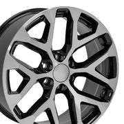 22x9 CV98B Gloss Black Machined - 6x139.7 +24ET