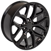 OE Wheels CV98 24x10 6x139.7 24et Gloss Black Wheel SET
