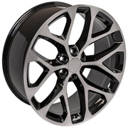Set(4) 24x10 CV98B Gloss Black Machined - 6x139.7 +24ET with 295/35r24 Sailun Atrezzo SVR LX+ Tires