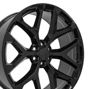 Set(4) 26x10 CV98B Gloss Black - 6x139.7 +24ET