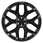 OE Wheels CV98 26x10 6x139.7 24et Satin Black Wheel SET