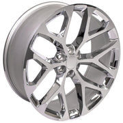 Set(4) 26x10 CV98B Chrome - 6x139.7 +24ET with 295/30r26 Atlas Force UHP Tires