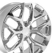 Set(4) 22x9 CV98C Chrome - 6x139.7 +24ET
