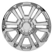 20" Replica Wheels fit GMC Sierra 1500 - CV99 Chrome 20x9, Goodyear Tires &amp; TPMS Set