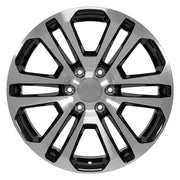OE Wheels CV99 20x9 6x139.7 31et Gloss Black Machined Wheel SET