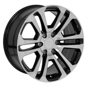 OE Wheels CV99 20x9 6x139.7 31et Gloss Black Machined Wheel SET