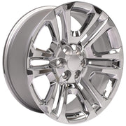 Set(4) 22x9 CV99 Chrome - 6x139.7 +24ET with 285/45r22 Goodyear Eagle Touring Tires &amp; TPMS
