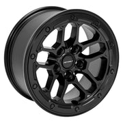 DEFIANT DF01 17x8.5 5x127 12et Satin Black Wheel SET (5)