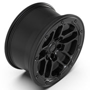 Set(4) 17x8 DF01 Satin Black - 5x127 +12ET