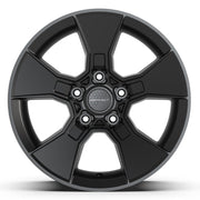DEFIANT DF02 17x8.5 5x127 12et Satin Black Wheel SET