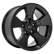 DEFIANT DF02 17x8.5 5x127 12et Satin Black Wheel SET (5)