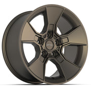 17" DEFIANT Wheels fit Jeep Wrangler - DF02 Satin Bronze 17x8.5, Sailun Tires &amp; TPMS Set