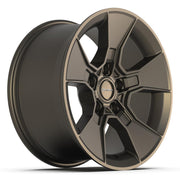 Set(5) 17x8.5 DF02 Satin Bronze - 5x127 +12ET