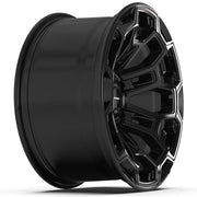 DEFIANT DF03 18x9 6x139.7 -12et Gloss Black Wheel SET