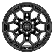 DEFIANT DF03 18x9 6x139.7 Satin Black with Dark Satin Charcoal 2-Tone Wheels 275-65-18 Ironman All Country A/T2 Tires SET