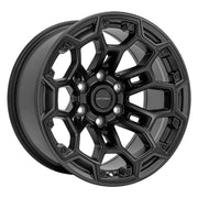 DEFIANT DF03 18x9 6x139.7 Satin Black with Dark Satin Charcoal 2-Tone Wheels 275-65-18 Ironman All Country A/T2 Tires SET