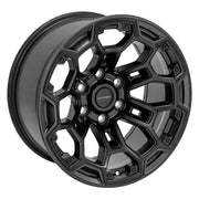 DEFIANT DF03 18x9 6x139.7 Satin Black with Dark Satin Charcoal 2-Tone Wheels 275-65-18 Ironman All Country A/T2 Tires SET