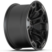18x9 DF03 Satin Black with Dark Satin Charcoal 2-Tone - 6x139.7 -12ET