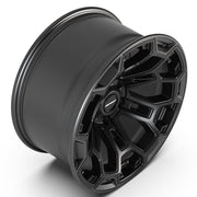 18x9 DF03 Satin Black with Dark Satin Charcoal 2-Tone - 6x139.7 -12ET