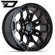 20x9 DF03 Gloss Black - 6x139.7 -12ET