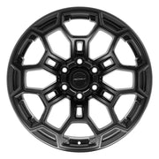 DEFIANT DF03 20x9 6x139.7 Satin Black with Dark Satin Charcoal 2-Tone Wheels 275-55-20 Goodyear Eagle LS2 Tires SET