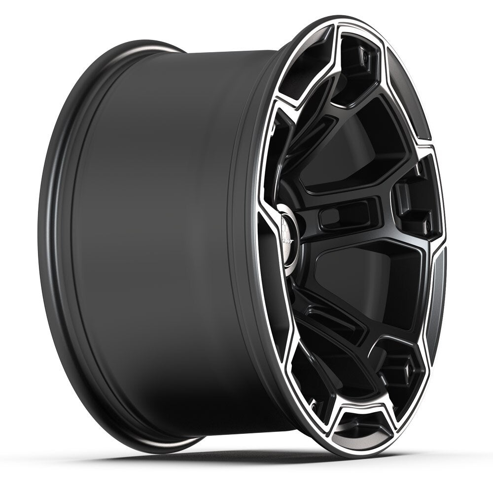 17-inch Satin Black with Dark Satin Charcoal 2-Tone Rims fit Jeep