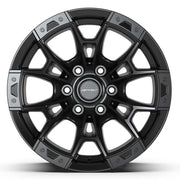 17" DEFIANT Wheels fit Ford F-150 - DF04 Satin Black 17x9, Sailun Tires &amp; TPMS Set