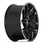 22x10 DF05 Gloss Black - 5x108 +37ET