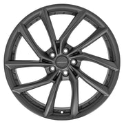 DEFIANT DF06 20x9 / 20x10 5x114.3 Dark Satin Charcoal Staggered Wheel SET