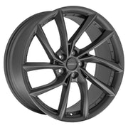 DEFIANT DF06 20x9 / 20x10 5x120 Dark Satin Charcoal Staggered Wheel SET