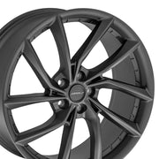 DEFIANT DF06 20x9 / 20x10 5x114.3 Dark Satin Charcoal Staggered Wheel SET