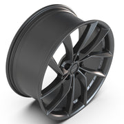 DEFIANT DF06 20x9 / 20x10 5x120 Dark Satin Charcoal Staggered Wheel SET