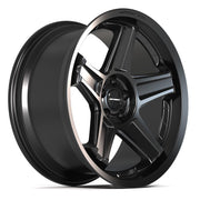 20x9.5 DF07 Satin Black - 5x115 +15ET