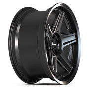 20x9.5 DF07 Satin Black - 5x115 +15ET
