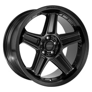 DEFIANT DF07 20x9.5 / 20x10.5 5x115 Satin Black Staggered Wheel SET