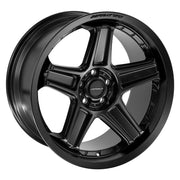 DEFIANT DF07 20x9.5 / 20x10.5 5x115 Satin Black Staggered Wheel SET