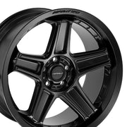 DEFIANT DF07 20x9.5 / 20x10.5 5x115 Satin Black Staggered Wheel SET