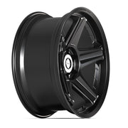 22x10 DF07 Satin Black - 6x139.7 -12ET