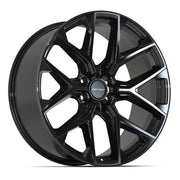 Set(4) 24x10 DF17A Gloss Black - 6x139.7 +24ET with 295/35r24 Ironman iMove GEN 2 Tires &amp; TPMS
