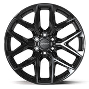 Set(4) 22x9 DF17B Gloss Black - 6x139.7 +18ET with 285/45r22 Sailun TerraMax AT2 Tires &amp; TPMS