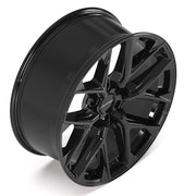 Set(4) 22x9 DF17B Gloss Black - 6x139.7 +18ET