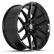 Set(4) 24x10 DF18A Gloss Black - 6x139.7 +24ET with 295/35r24 Sailun Atrezzo SVR LX+ Tires